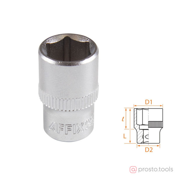 Изображение Головка торц. 1/4" 11мм 6-гран. //AFFIX