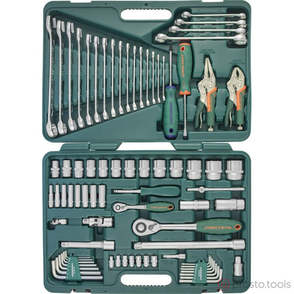 Изображение Набор инструмента 78 пр. 1/2", 1/4" кейс S04H52478S //JONNESWAY
