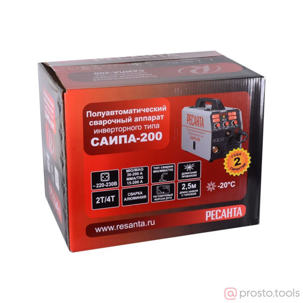 Изображение Полуавтомат сварочный САИПА-200 (MIG/MAG) //РЕСАНТА