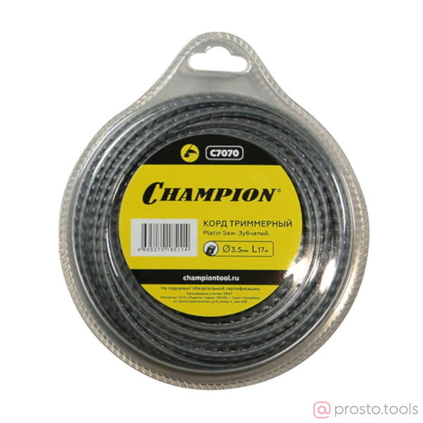 Изображение Корд трим.CHAMPION Platin Saw 3.5мм*17м (зубчатый)
