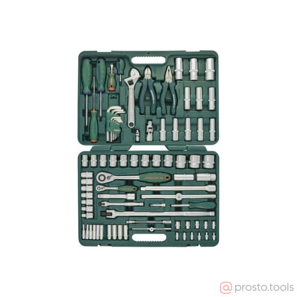 Изображение Набор инструмента 83 пр. пласт. кейс 1/4", 1/2" DR S04H52483S //JONNESWAY