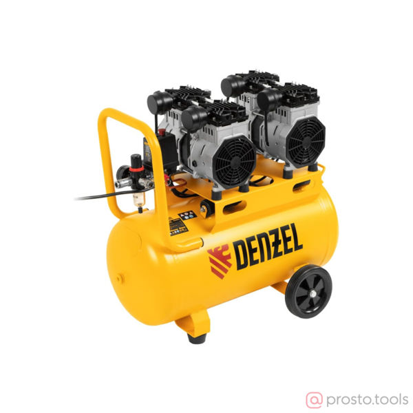Изображение Компрессор безмасляный DLS 2200/50, 2200 Вт, 2х1100, 50 л, 380 л/мин //DENZEL