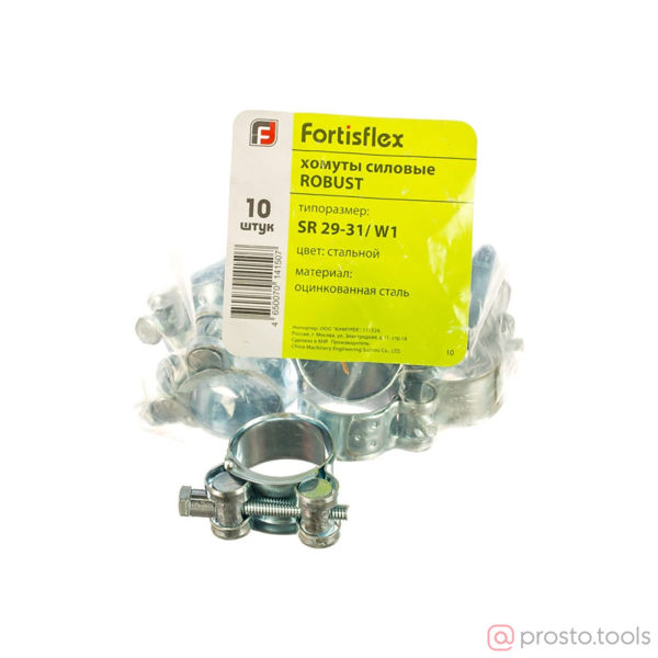 Изображение Хомут силовой 29-31х20мм 1шт. SR 29-31/W1 ROBUST (кратно 10шт) //Fortisflex