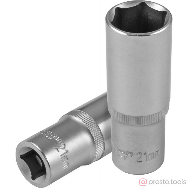 Изображение Головка торц. 1/2" 21мм 6-гран. глубокая S04HD4121 //JONNESWAY