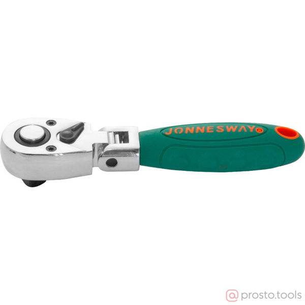Изображение Трещотка 1/2" 190 мм 36 зубцов R4204 укороченная с шарниром //JONNESWAY
