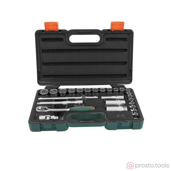 Изображение Набор головок 3/8" 6-24 мм с трещоткой 26 пред. Super Tech S68H3126S //JONNESWAY