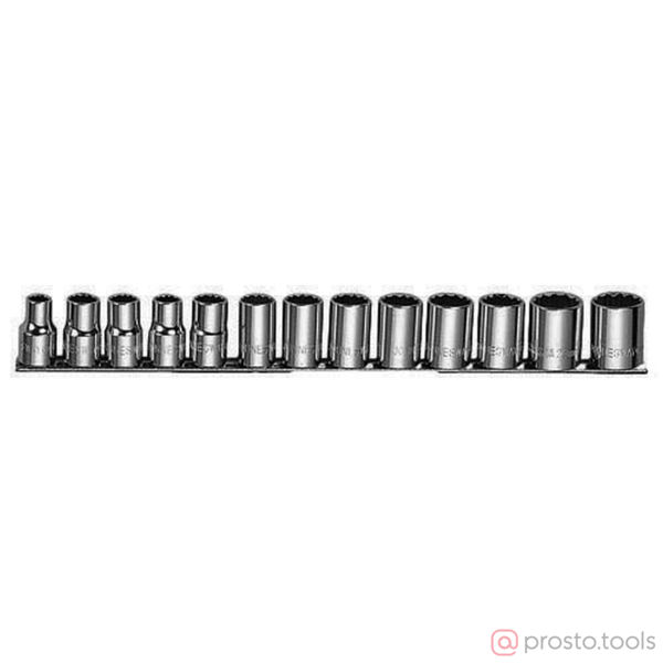 Изображение Набор головок 1/2" 10-24 мм 12 гр. 13 пред. на держателе MAXI-DRIVE S05H4113S //JONNESWAY