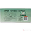 Изображение Набор головок 1/4" 4-13 мм 6 гр. 18 пред. с трещоткой S04H2118S //JONNESWAY