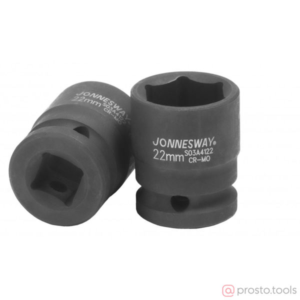 Изображение Головка ударная 1/2" 22мм 6-гран. S03A4122 //JONNESWAY