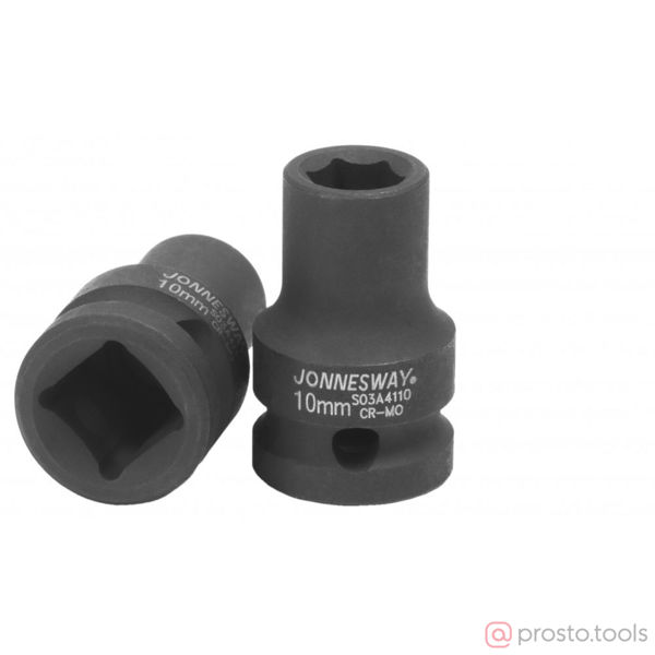 Изображение Головка ударная 1/2" 10мм 6-гран. S03A4110 //JONNESWAY