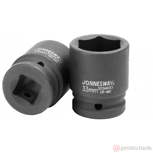 Изображение Головка ударная 3/4" 33мм 6-гран. S03A6133 //JONNESWAY
