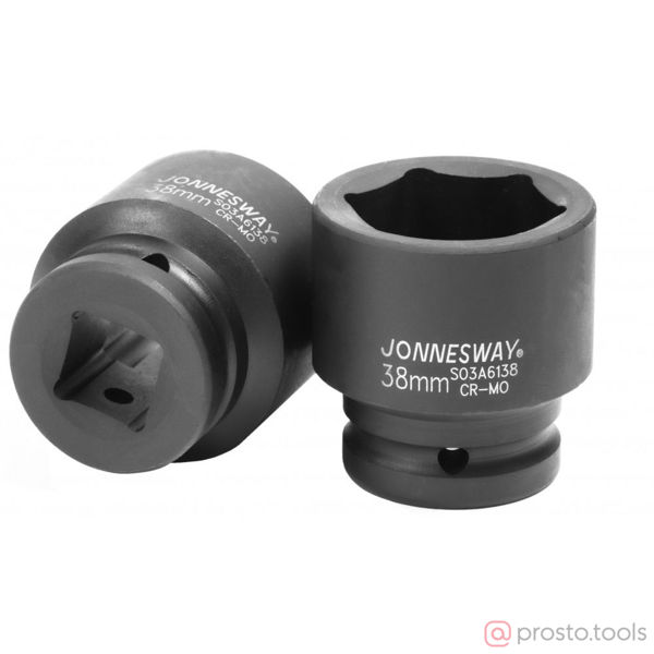 Изображение Головка ударная 3/4" 38мм 6-гран. S03A6138 //JONNESWAY
