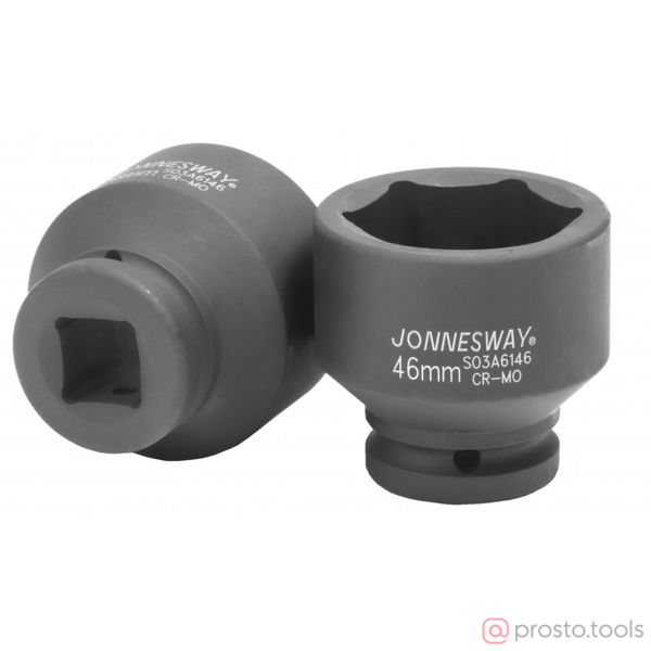 Изображение Головка ударная 3/4" 46мм 6-гран. S03A6146 //JONNESWAY