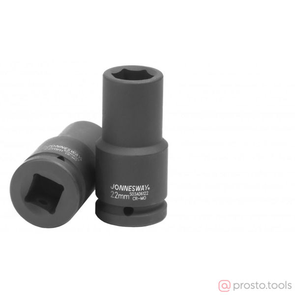 Изображение Головка ударная 3/4" 22мм 6-гран. глубокая S03AD6122 //JONNESWAY