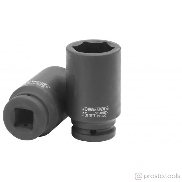 Изображение Головка ударная 3/4" 35мм 6-гран. глубокая S03AD6135 //JONNESWAY