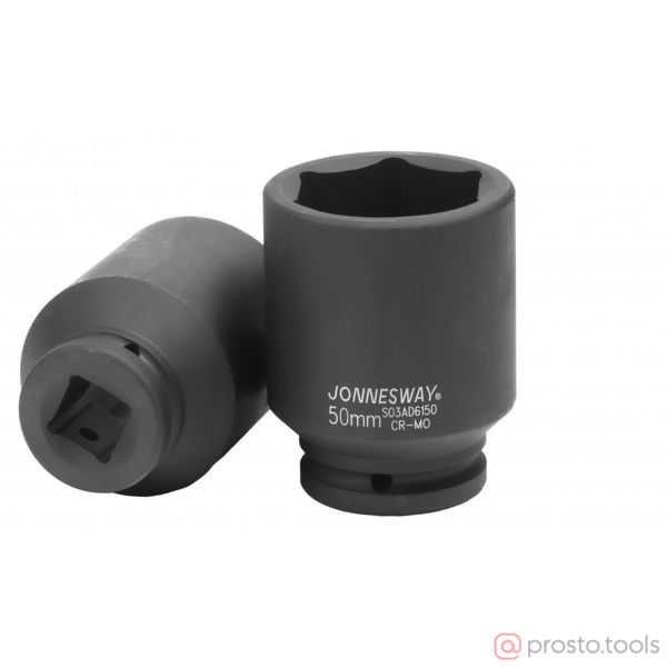 Изображение Головка ударная 3/4" 50мм 6-гран. глубокая S03AD6150 //JONNESWAY