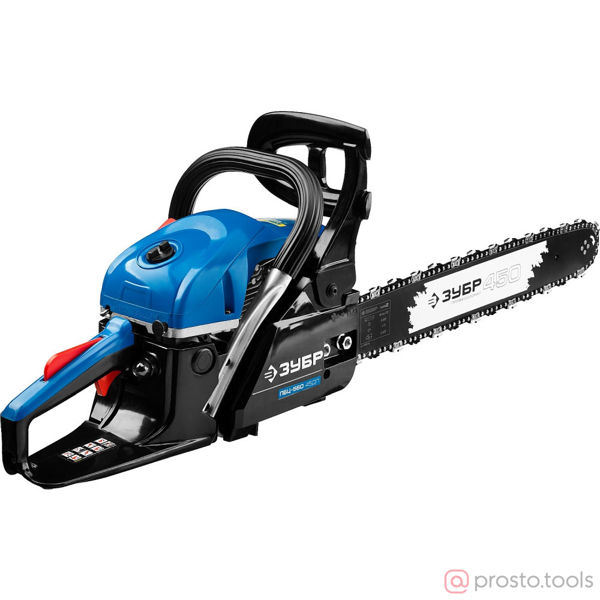 Изображение Бензопила ПБЦ-560 45ДП 18"/45 см 2,4/3,3 л.с (0,325"/1,5/72) //ЗУБР