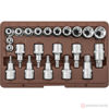 Изображение Набор головок и насадок с вставками 1/2"&3/8" E6-E24, T20-T70 22 пр. TORX® 953222 //OMBRA