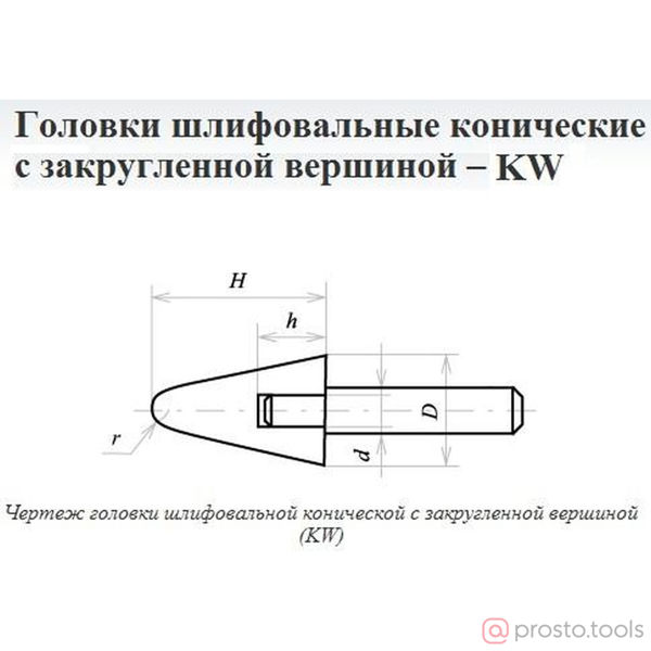 Изображение Шарошка сферо-коническая 32х40х6 KW(ГКЗ) 63С F60(25Н) O(СТ1) с хвостовиком //CNIC