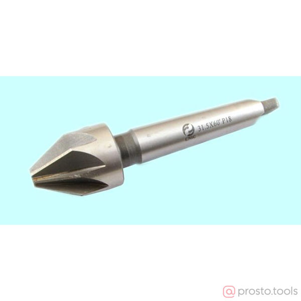 Изображение Зенковка d25,0х 33х125 конус 60° Р18 к/х Z=6 КМ2 DIN334B "CNIC" (шт)