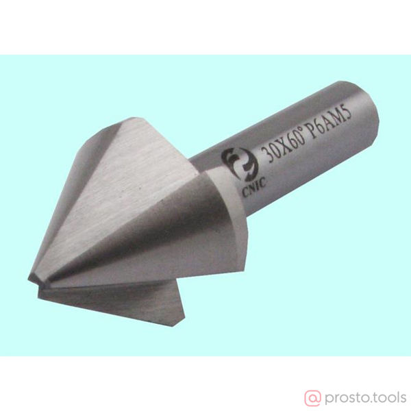 Изображение Зенковка d 8,0х 8.0х 50 конус 60° dхв=6мм Р6АМ5 ц/х Z=3 DIN334 "CNIC" (шт)