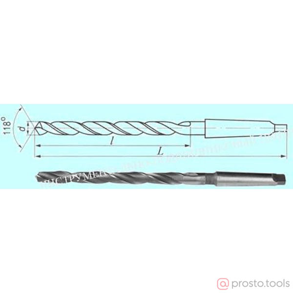 Изображение Сверло к/х 9,5х110х200 Р6М5