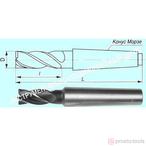 Изображение Фреза концевая к/х 45х125х250Р18 Z=4 КМ4 "CNIC" (шт)