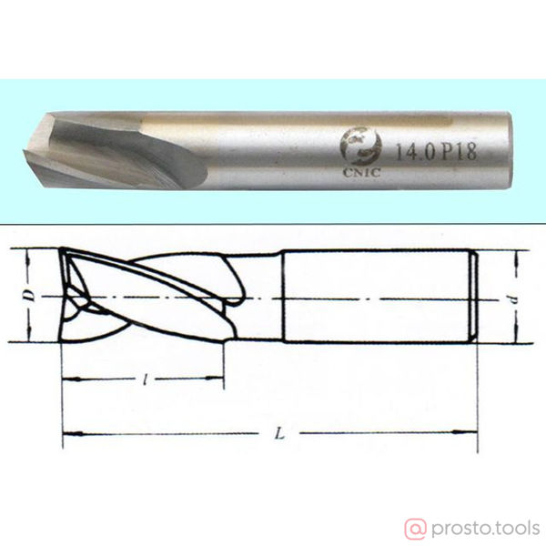 Изображение Фреза шпоночная ц/х 4х7х36 Р18 "CNIC" (шт)