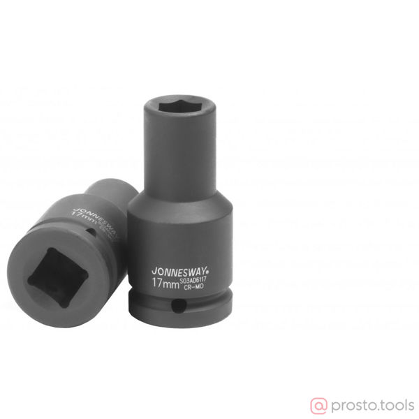 Изображение Головка ударная 3/4" 17мм 6-гран. глубокая S03AD6117 //JONNESWAY
