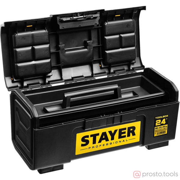 Изображение Ящик для инструмента "TOOLBOX-24" пластиковый, STAYER Professional