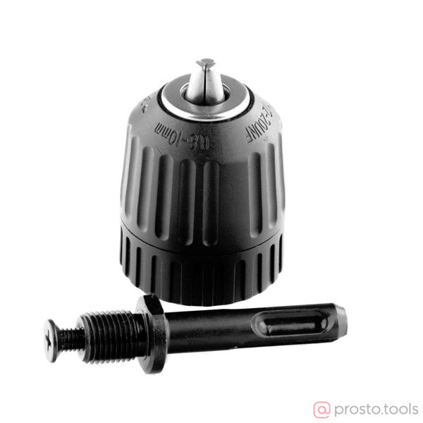 Изображение Патрон для дрели БЗП 1-10 мм - 1/2", адаптер SDS PLUS// Сибртех