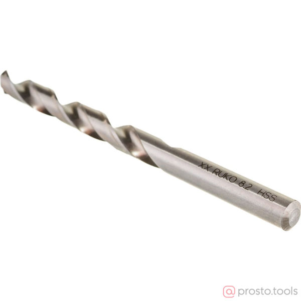 Изображение Сверло ц/х 8,2х75х117 DIN338 HSS-G h8 5xD 118° //RUKO