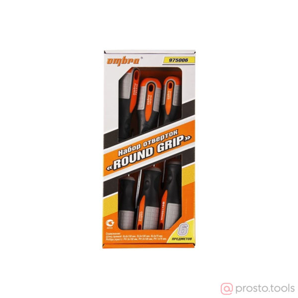 Изображение Набор отверток из 6 шт ROUND GRIP 975006 //Ombra