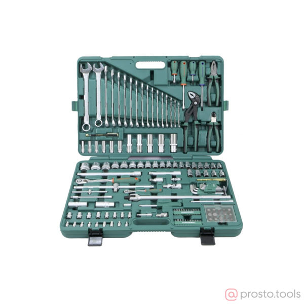 Изображение Набор инструмента 142 пр. пласт. кейс 1/4", 1/2" S04H524142S //JONNESWAY