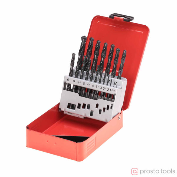 Изображение Набор сверл по металлу 1-10мм 19шт HSS-R 118° DIN338 205212 //RUKO