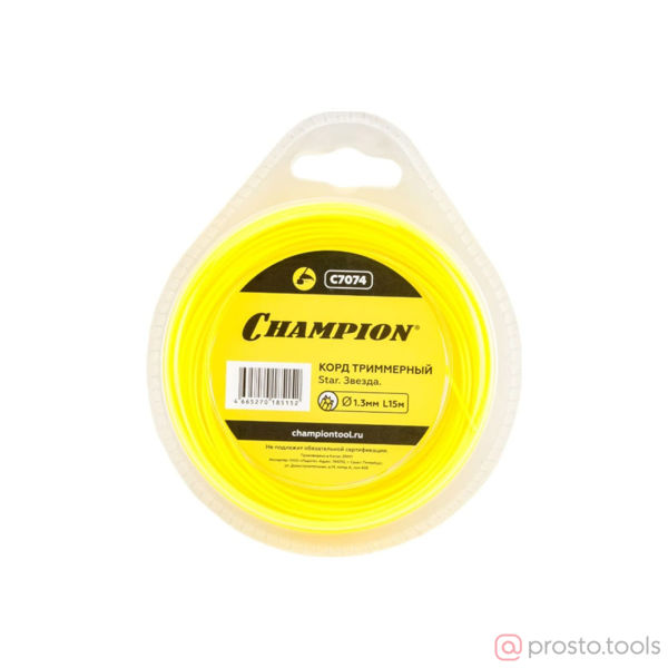Изображение Корд трим.CHAMPION Star 1.3мм* 15м (звезда)