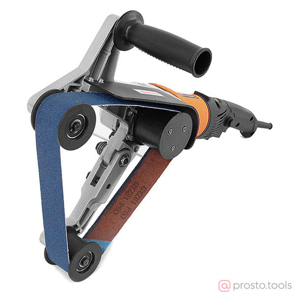 Изображение Шлифмашина ленточная трёхроликовая M3016 800Вт  2,4-9,1м/с  40х760мм //MESSER