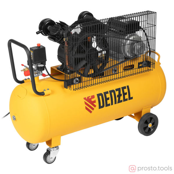 Изображение Компрессор ременной BCV2200/100 2.2 кВт, 100 литров, 370 л/мин //DENZEL