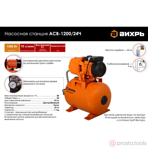 Изображение Насосная станция АСВ-1200/24Ч// ВИХРЬ