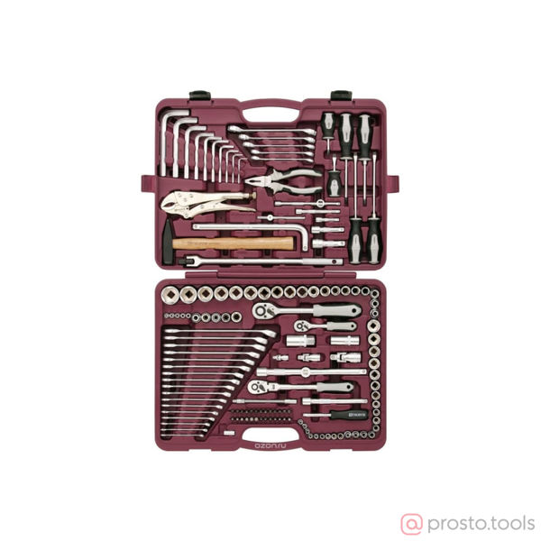 Изображение Набор инструмента 142 пр. 1/4", 3/8", 1/2" UTS0142 //THORVIK
