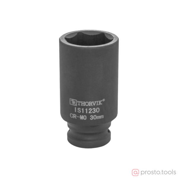 Изображение Головка ударная 1/2" 30мм 6-гран. глубокая IS11230 //THORVIK