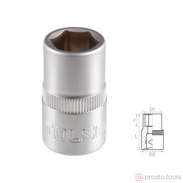 Изображение Головка торц. 1/2" 11мм 6-гран. //TOLSEN
