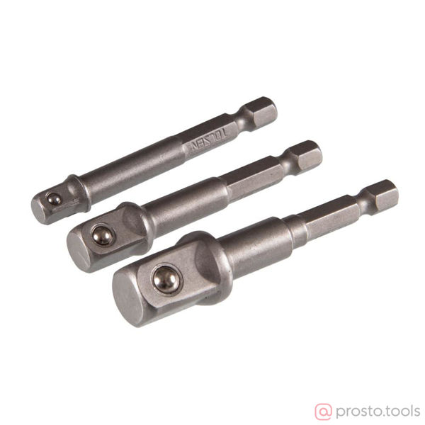 Изображение Набор переходников 1/4">1/4", 3/8", 1/2", 3 предмета //TOLSEN