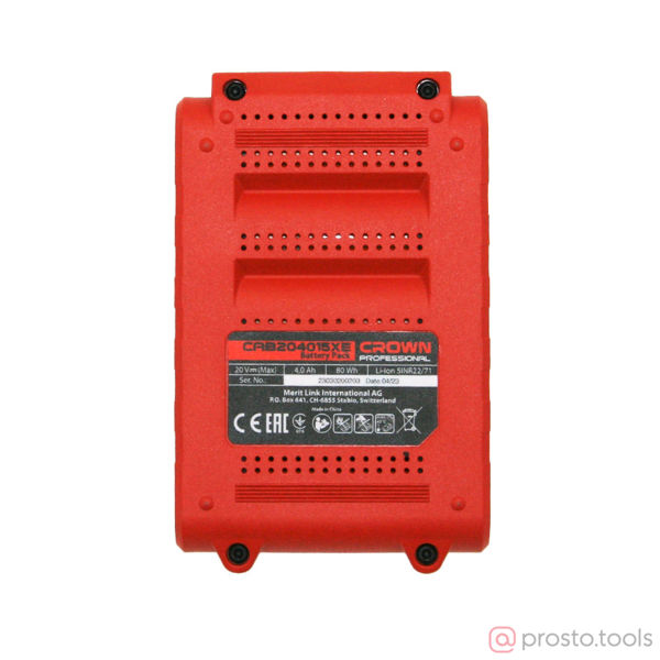 Изображение Аккумулятор 20V 4,0Ач CAB204015XE cb //CROWN