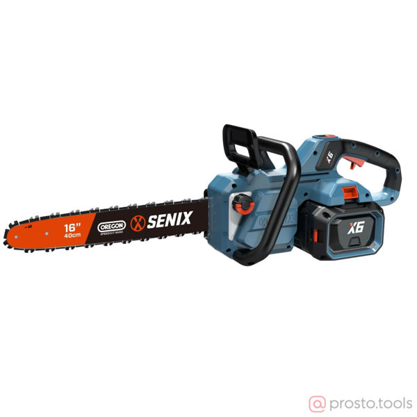 Изображение Пила цепная акк. 60В 16''/40см (1х4,0Ач Li-Ion ЗУ) //SENIX