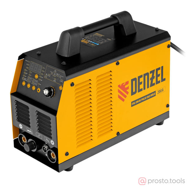 Изображение Инвертор сварочный ITIG-200 DС Pulse Cold Weld, 200 А, ПВ 60% //DENZEL