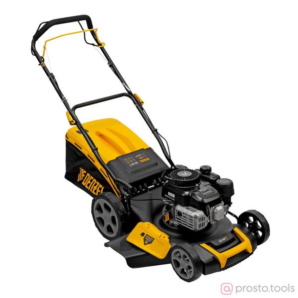 Изображение Газонокосилка бенз. GLR-460SP-ZS, 149 куб.см., шир. 46 см,самоход.,8 уров.,травосб. 65 л //Denzel