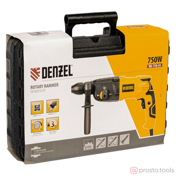Изображение Перфоратор SDS-plus RH-750-24 750Вт 2,5 Дж //Denzel
