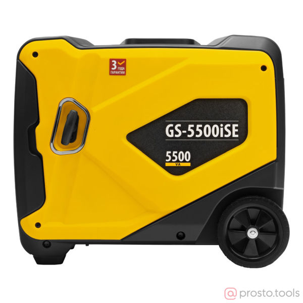 Изображение Генератор бенз. инверт. 5,0/5,5кВт GS-5500iSE, 5,5 кВт, 230 В, бак 10,0 л, эл. старт //DENZEL