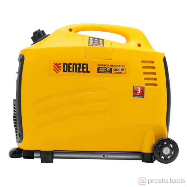 Изображение Генератор бенз. инверт. 3,0/3,2кВт GT-3200iSE, 3,2 кВт, 230 В, бак 6,0 л, эл. старт //DENZEL
